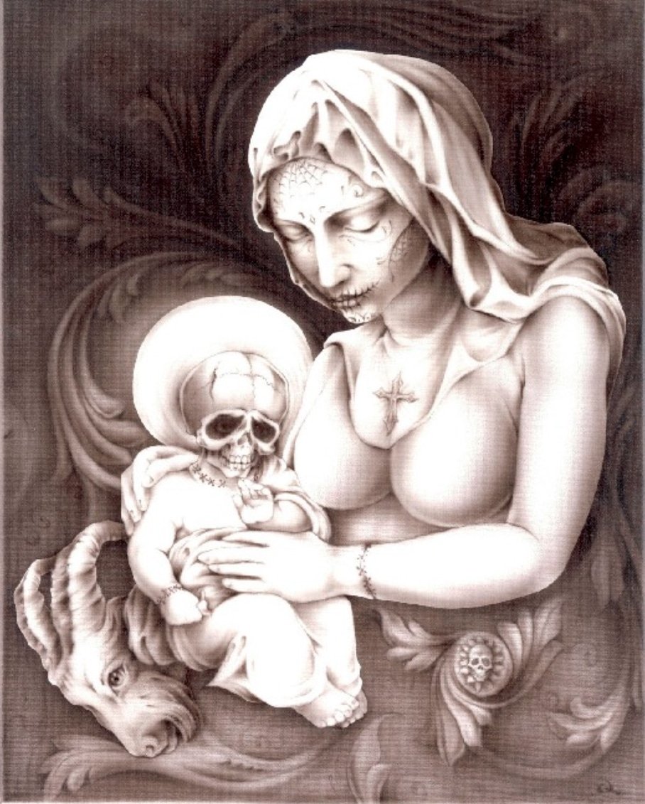 Black Market Art Company Mother Mary Print
