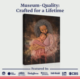 Mother's Day Watercolor Portrait Sign Mother and Child - Tailored Canvases - Flyclothing LLC
