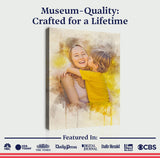 Mother's Day Watercolor Sign Mother and Child - Tailored Canvases - Flyclothing LLC
