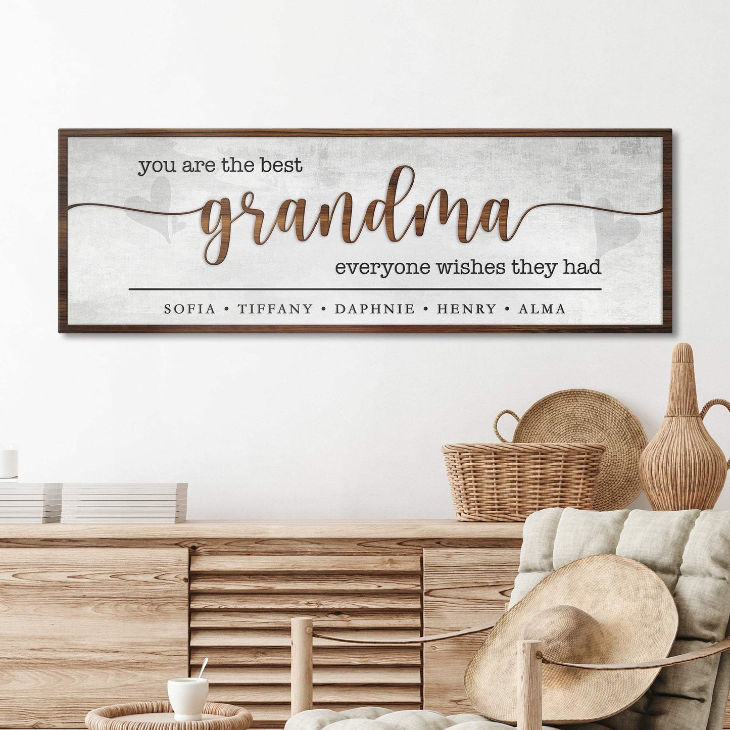 Personalized Mothers Day Gift for Grandma Sign II - Tailored Canvases - Flyclothing LLC