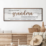 Personalized Mothers Day Gift for Grandma Sign II - Tailored Canvases - Flyclothing LLC