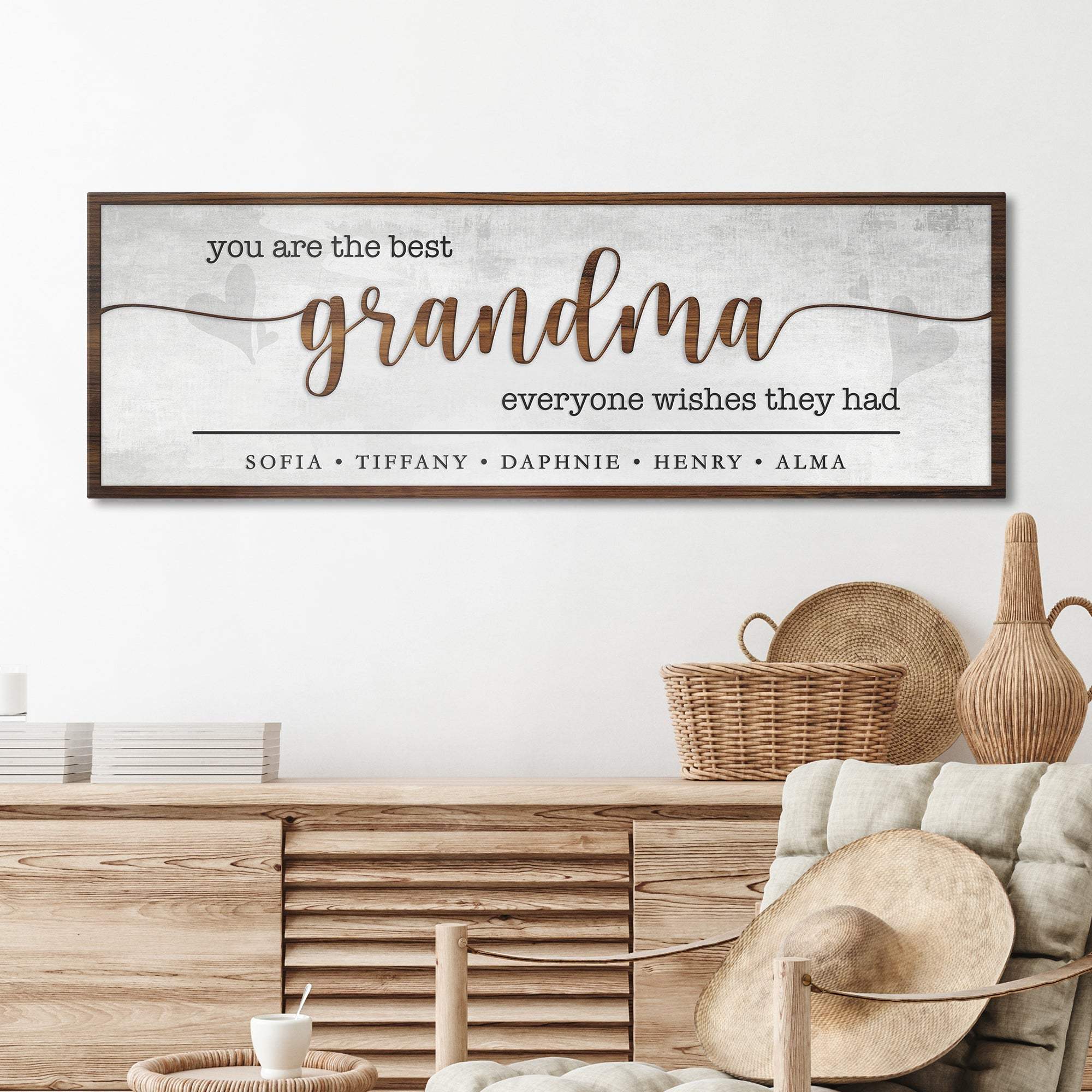 Personalized Mothers Day Gift for Grandma Sign II - Tailored Canvases - Flyclothing LLC