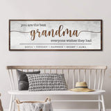 Personalized Mothers Day Gift for Grandma Sign II - Tailored Canvases - Flyclothing LLC