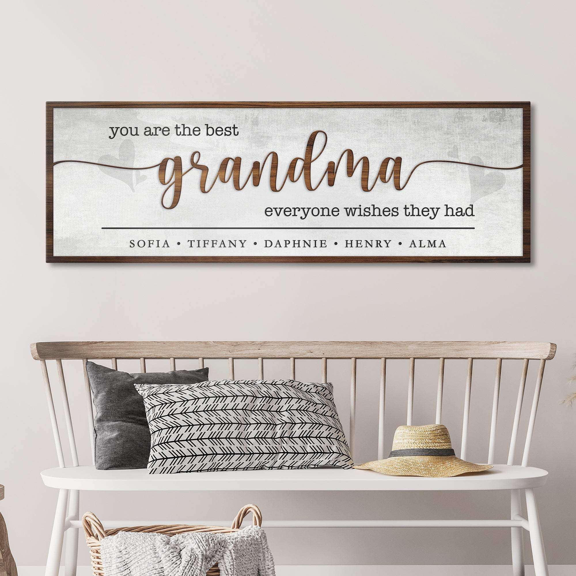 Personalized Mothers Day Gift for Grandma Sign II - Tailored Canvases - Flyclothing LLC