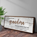 Personalized Mothers Day Gift for Grandma Sign II - Tailored Canvases - Flyclothing LLC