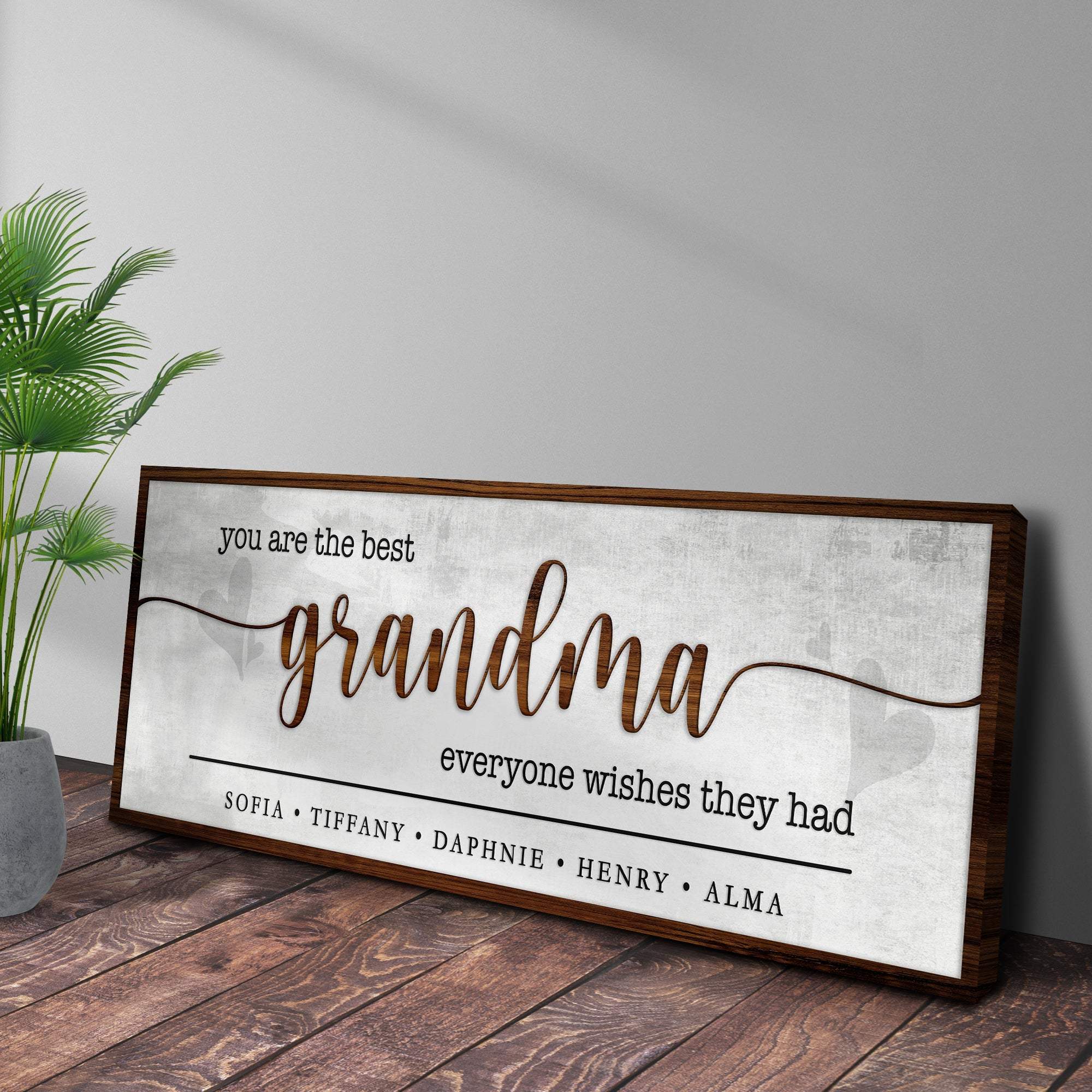 Personalized Mothers Day Gift for Grandma Sign II - Tailored Canvases - Flyclothing LLC