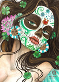 Black Market Art Company Muerta Lady Luck Print