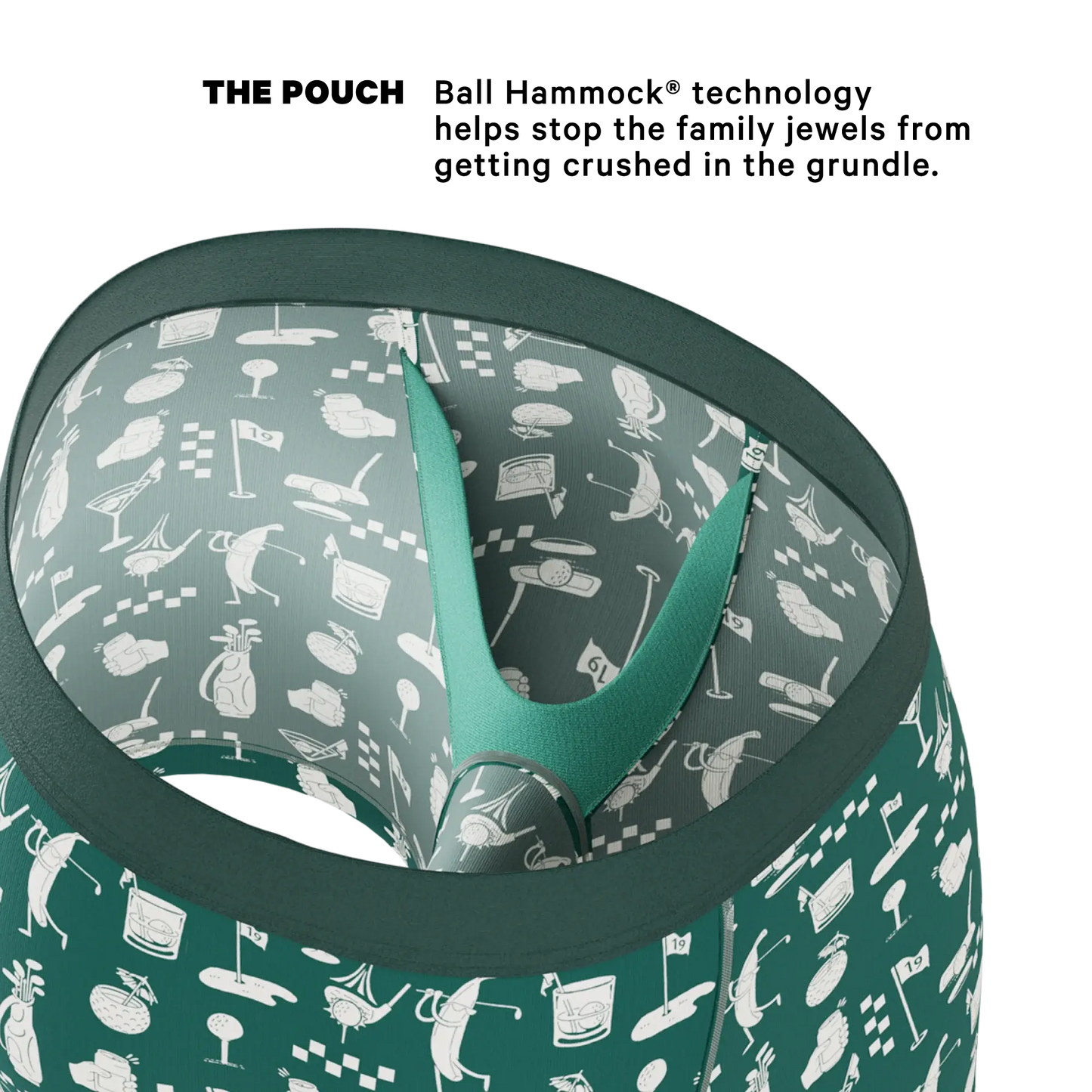 The Mulligan | Green Golf Ball Hammock® Pouch Underwear - Shinesty - Flyclothing LLC