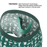 The Mulligan | Green Golf Ball Hammock® Pouch Underwear With Fly - Shinesty - Flyclothing LLC