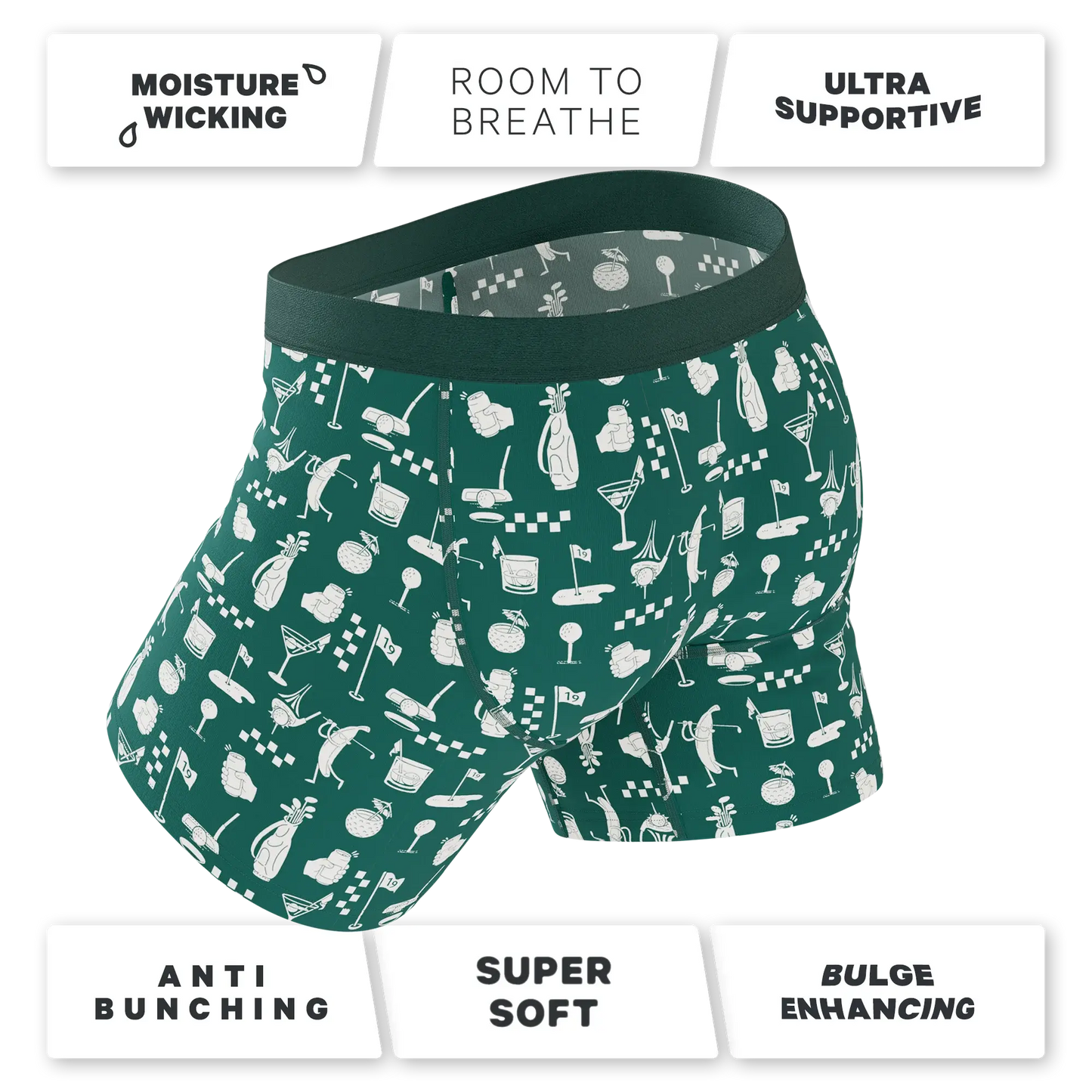 The Mulligan | Green Golf Ball Hammock® Pouch Underwear - Shinesty - Flyclothing LLC