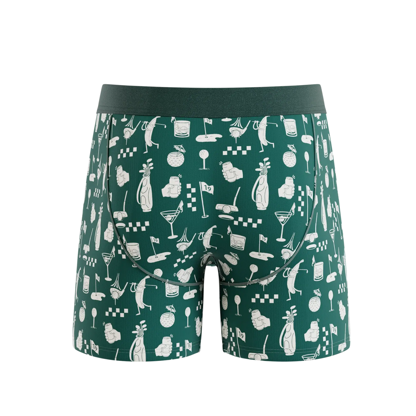 The Mulligan | Green Golf Ball Hammock® Pouch Underwear With Fly - Shinesty - Flyclothing LLC