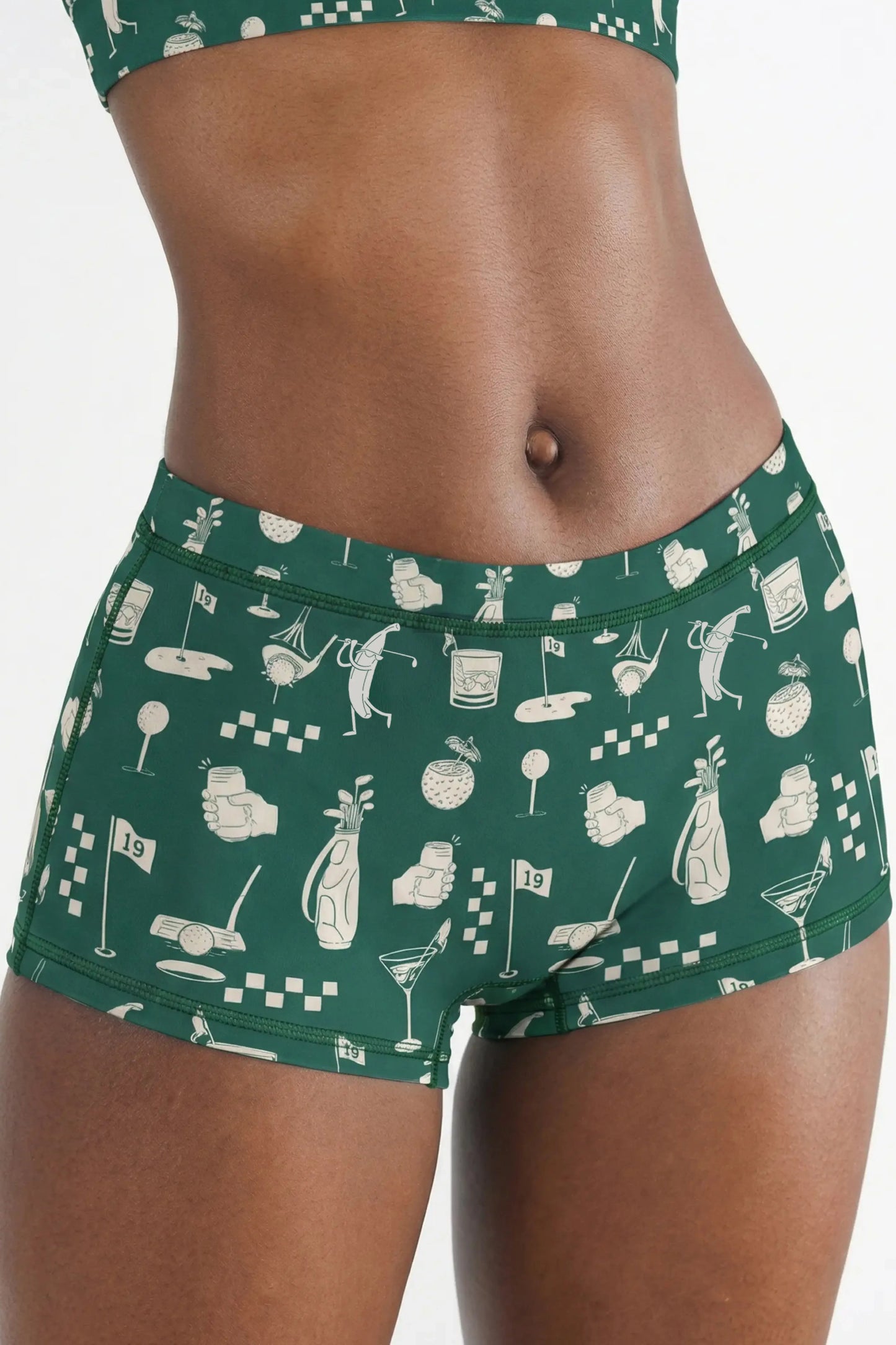 The Mulligan | Green Golf Modal Boyshort Underwear - Shinesty - Flyclothing LLC