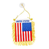 12 PCS - American flag mini banners with suctions - Madeline Love - Flyclothing LLC