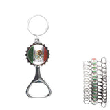 12PCS - Mexico Flag Printed Bottle Opener Keychains - Madeline Love - Flyclothing LLC