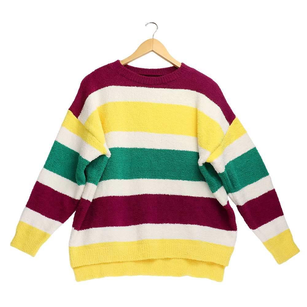 Mardi Gras Color Block Sweater - Madeline Love - Flyclothing LLC
