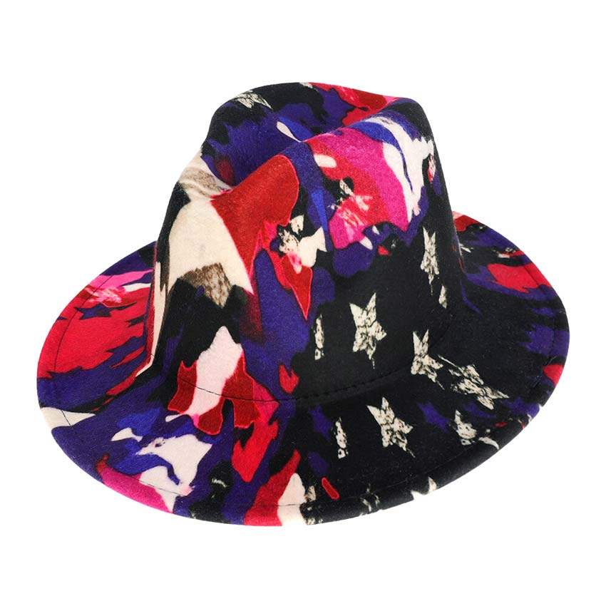 Abstract Patterned Panama Hat - Madeline Love - Flyclothing LLC