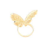 CZ Glass Stone Embellished Butterfly Ring - Madeline Love - Flyclothing LLC