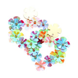 Flower Cluster Heart Dangle Earrings - Madeline Love - Flyclothing LLC