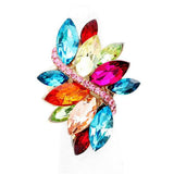 Marquise Crystal Cluster Stretch Ring - Madeline Love - Flyclothing LLC