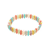Metal Ball Faceted Beaded Stretch Bracelet - Madeline Love - Flyclothing LLC