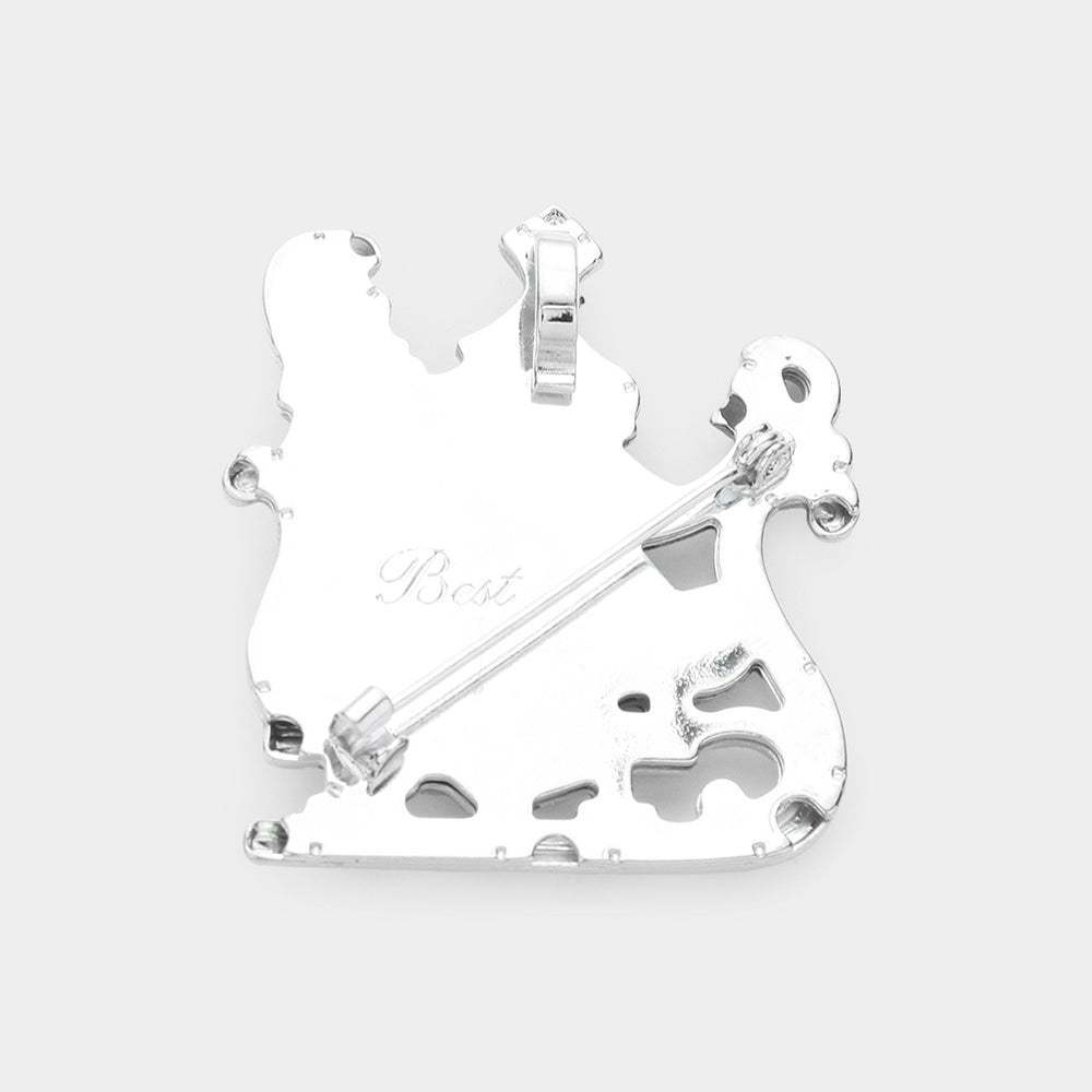 Metal Santa Claus Pin Brooch Pendant - Madeline Love - Flyclothing LLC