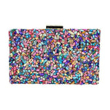 Mother of Pearl Cluster Clutch Crossbody Bag - Madeline Love - Flyclothing LLC