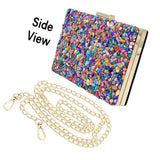 Mother of Pearl Cluster Clutch Crossbody Bag - Madeline Love - Flyclothing LLC