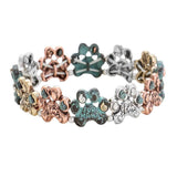 Antique Metal Paw Fur Mama Stretch Bracelet - Madeline Love - Flyclothing LLC