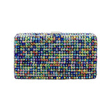 Studded Bling Rectangle Evening Clutch Crossbody Bag - Madeline Love - Flyclothing LLC