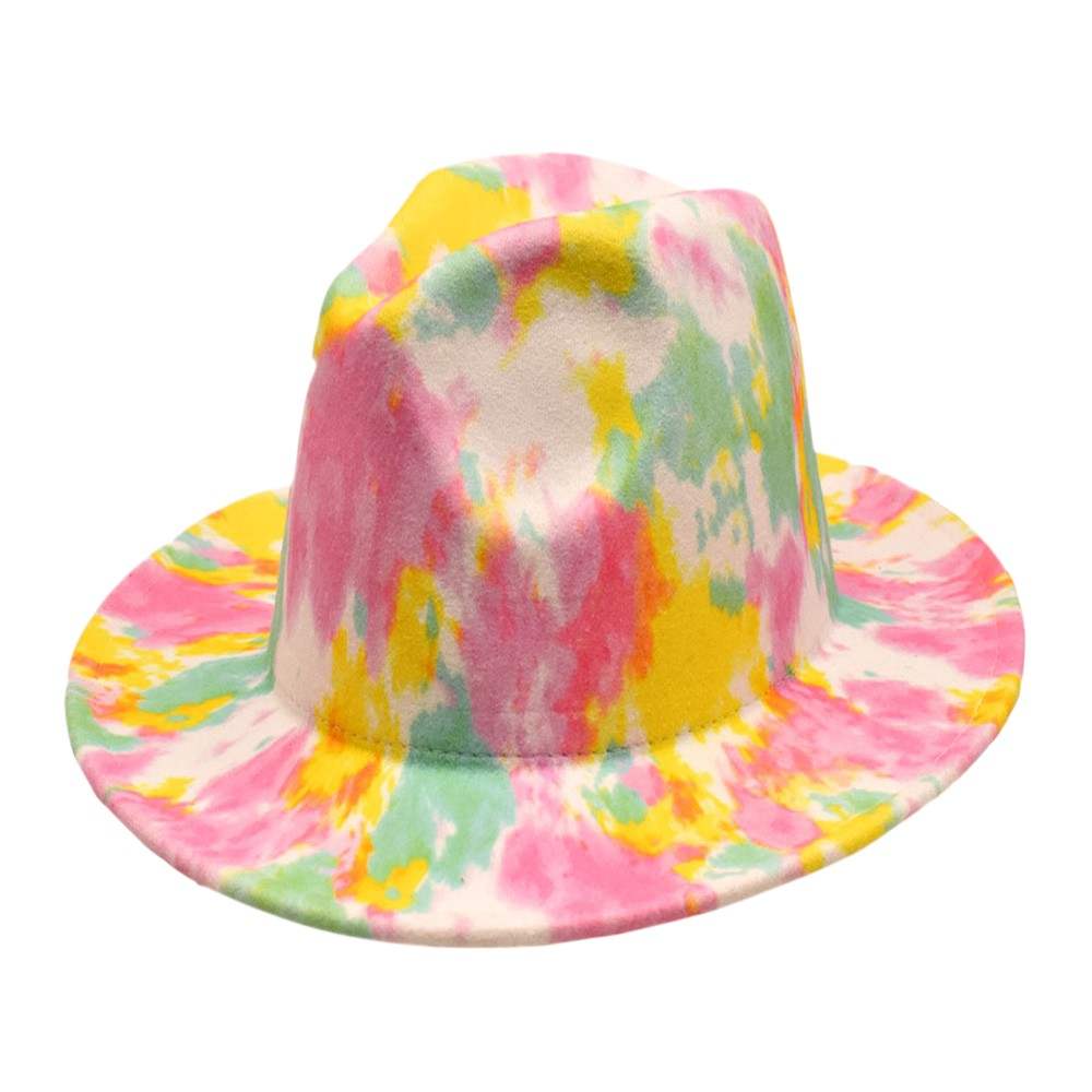 Tie Dye Patterned Panama Hat - Madeline Love - Flyclothing LLC