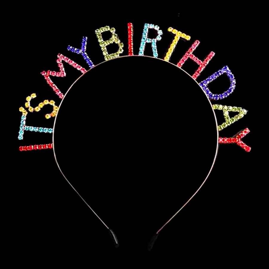 It's My Birthday Rhinestone Headband - Madeline Love - Flyclothing LLC