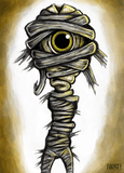 Black Market Art Company Mummy Boy Print