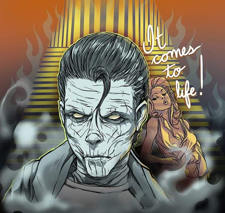 Black Market Art Company Mummy Life Print - Black Market Art Company - Flyclothing LLC