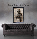 Black Market Art Company Mummy Mugshot Print