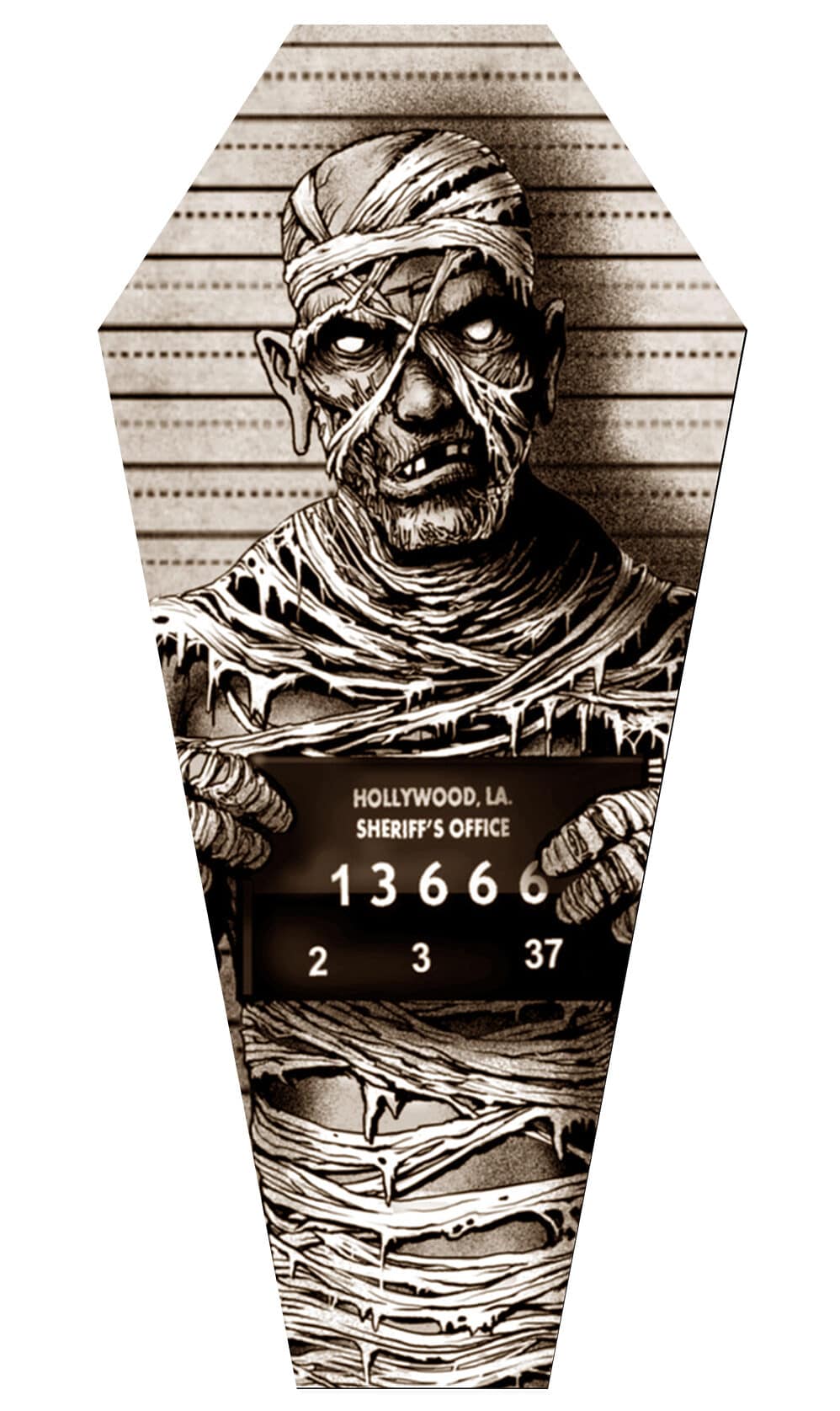 Black Market Art Company Mummy Mugshot & Stretched Canvas Coffin Print