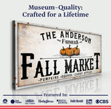 Farmers Fall Market Sign - Tailored Canvases - Flyclothing LLC
