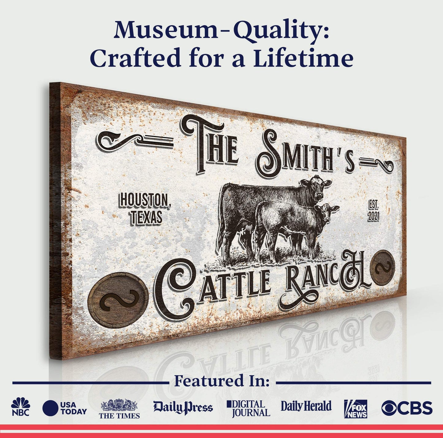Branded Cattle Ranch Sign IV - Tailored Canvases - Flyclothing LLC