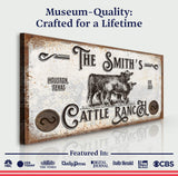 Branded Cattle Ranch Sign IV - Tailored Canvases - Flyclothing LLC
