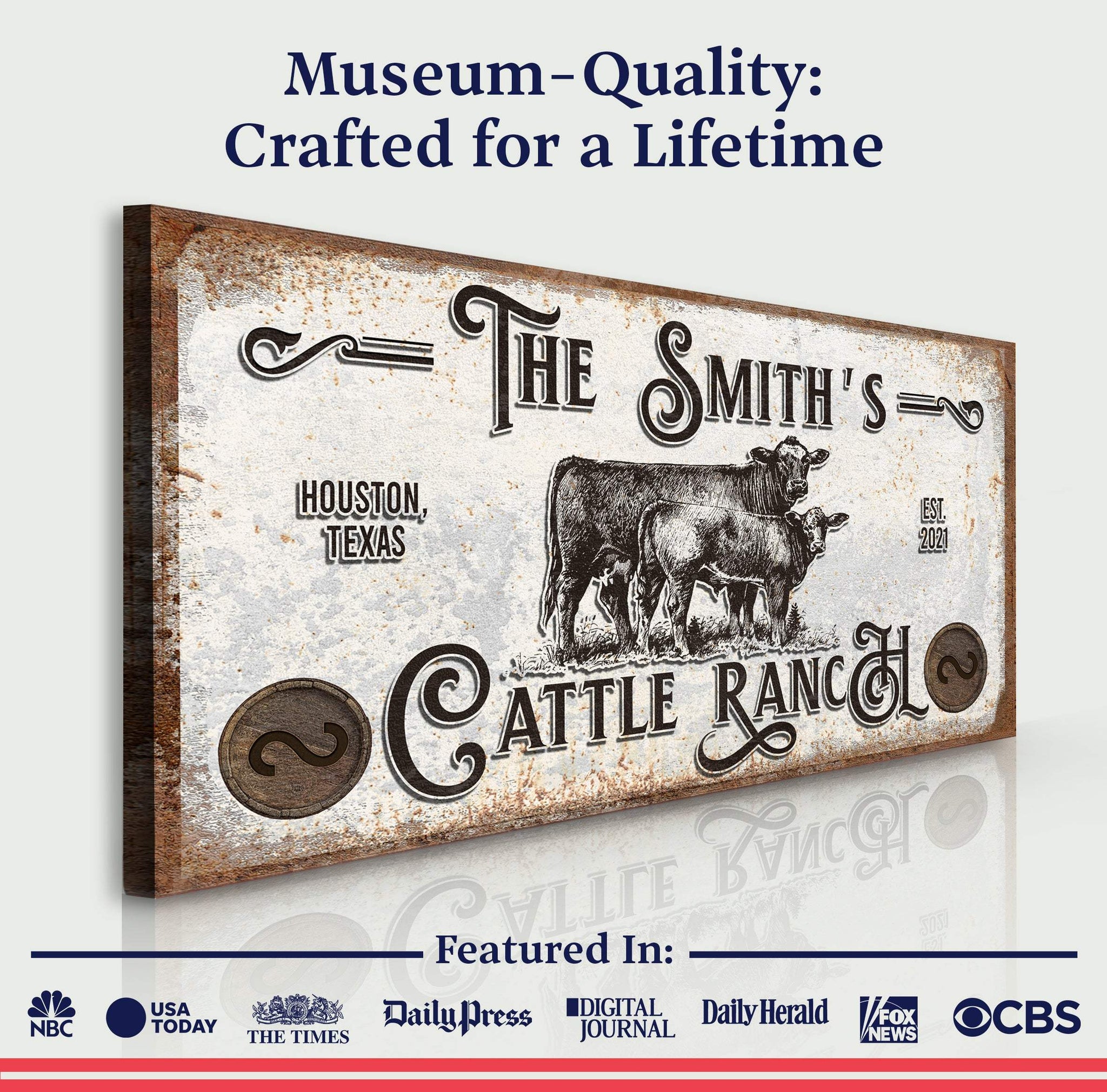 Branded Cattle Ranch Sign IV - Tailored Canvases - Flyclothing LLC