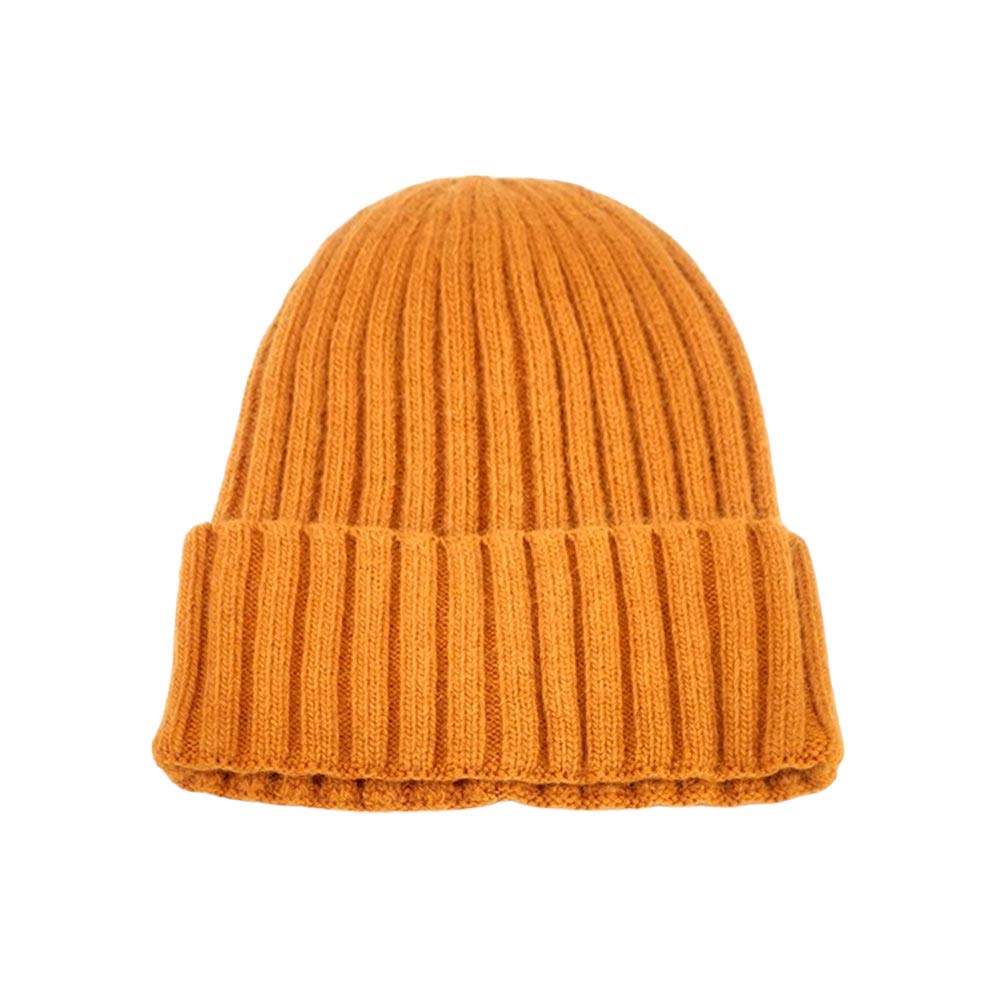 Beautiful Solid Knit Beanie Hat - Madeline Love - Flyclothing LLC