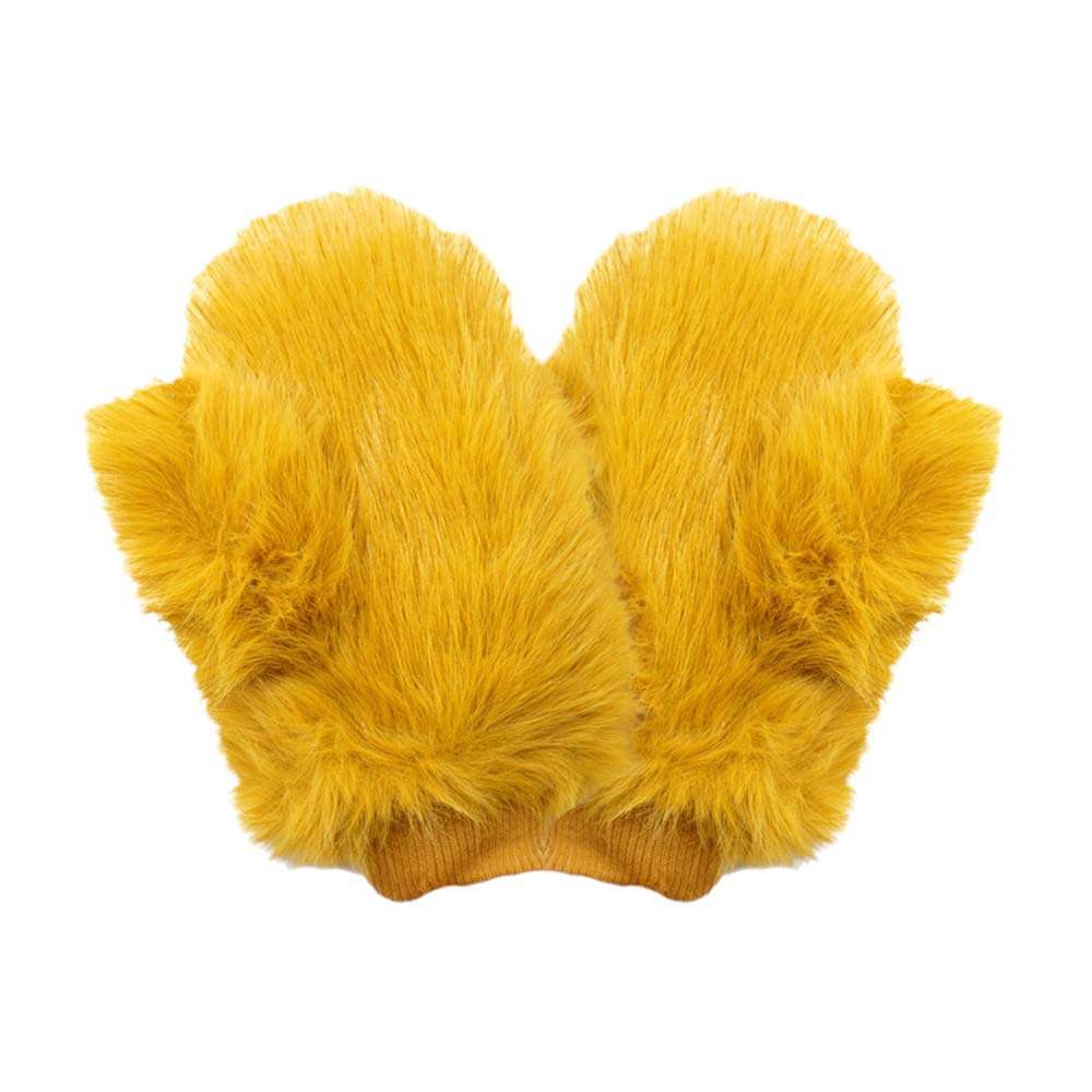 Faux Fur Mitten Gloves - Madeline Love - Flyclothing LLC