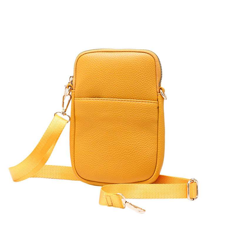 Faux Leather Rectangle Crossbody Bag - Madeline Love - Flyclothing LLC