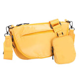 Glossy Puffer Half Moon Crossbody Bag - Madeline Love - Flyclothing LLC