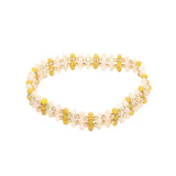 Metal Ball Faceted Beaded Stretch Bracelet - Madeline Love - Flyclothing LLC