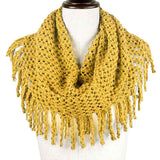 Mini Tube Fringe Scarf - Madeline Love - Flyclothing LLC
