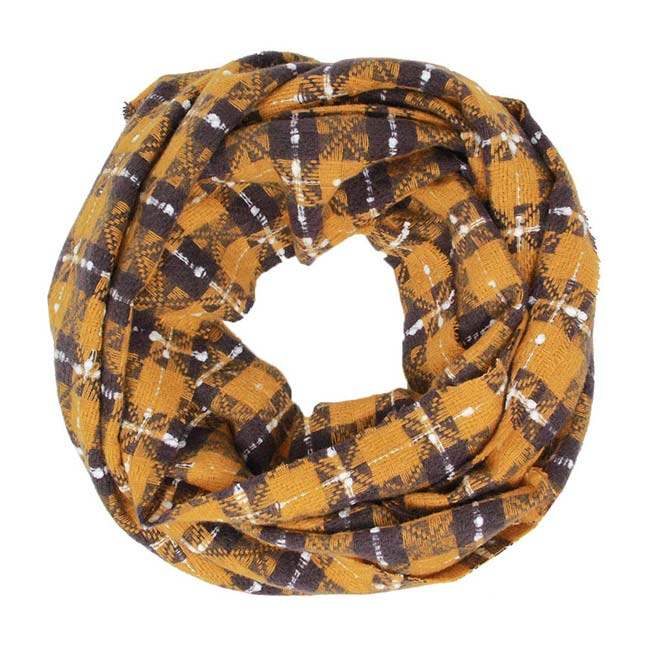 Plaid Check Infinity Super Soft Scarf - Madeline Love - Flyclothing LLC