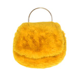 Solid Faux Fur Tote Crossbody Bag - Madeline Love - Flyclothing LLC
