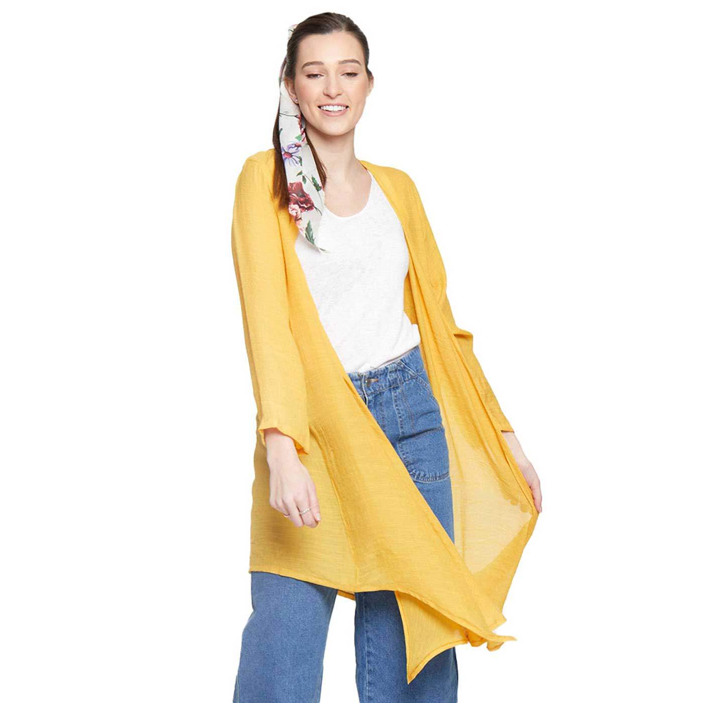 Solid Long Cardigan - Madeline Love - Flyclothing LLC