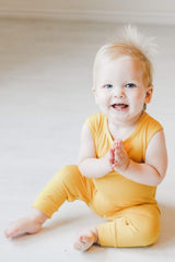 Mustard Tank One-Piece Jogger - Mila & Rose ® - Flyclothing LLC