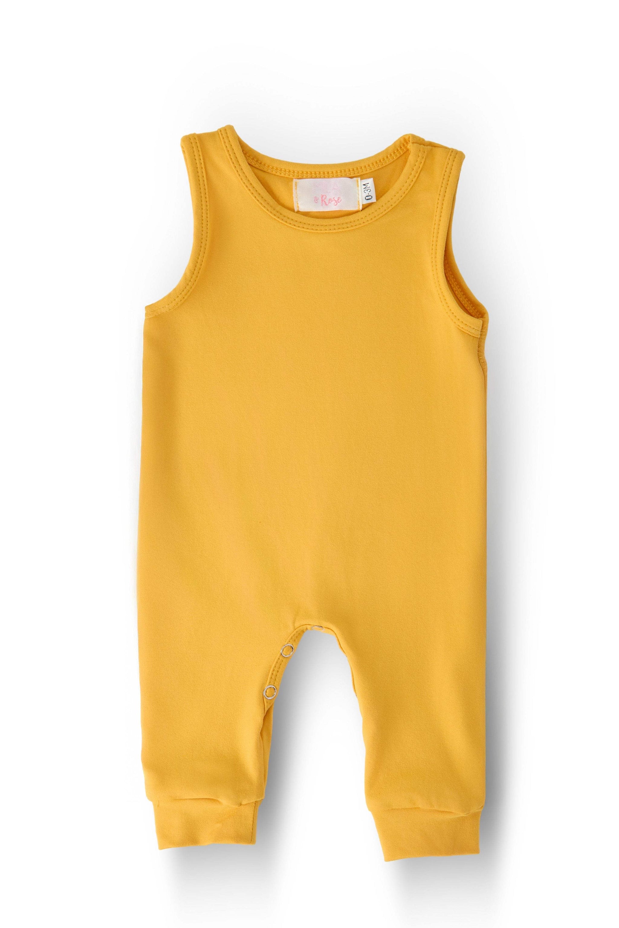 Mustard Tank One-Piece Jogger - Mila & Rose ® - Flyclothing LLC